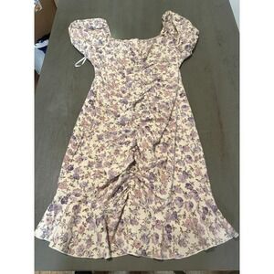 white purple floral SHEIN CURVE plus size dress 1XL 1X
